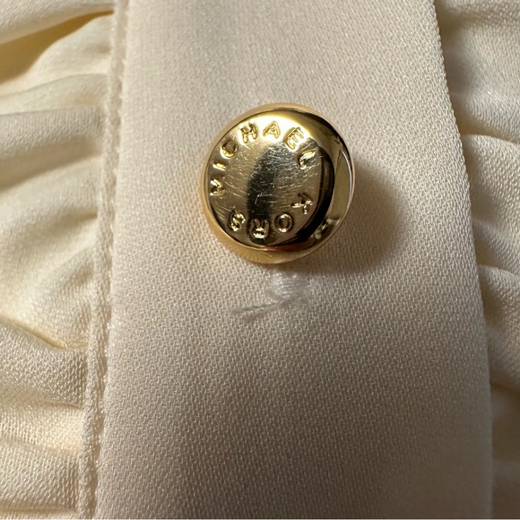 MICHAEL Michael Kors Cream Ruffle Blouse - Picture 3 of 12